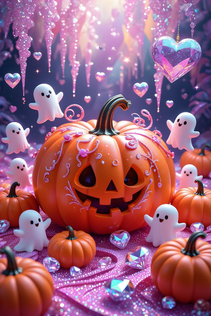 out        ❁Natural  Halloween❁花かごハロウィン♪ Kate Halloween Jack-o'-Lantern - Smiling Artificial Orange