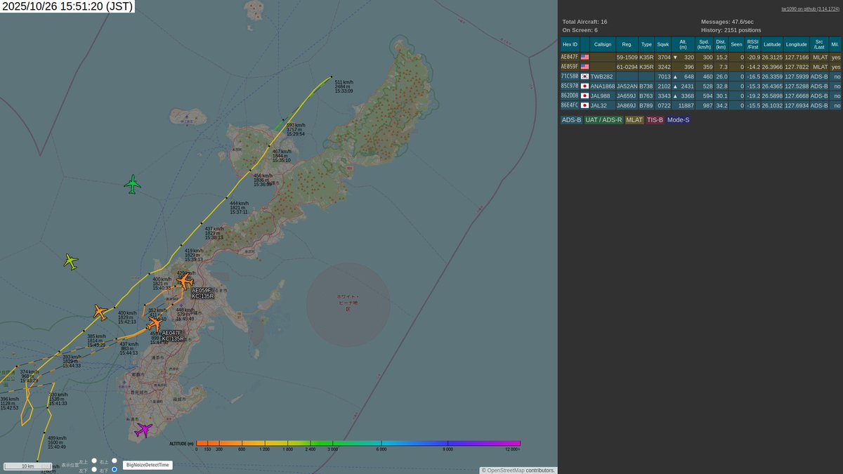 UsMilAircraft's tweet image. AE047F, _, K35R, KC-135R, mil
AE059F, _, K35R, KC-135R, mil