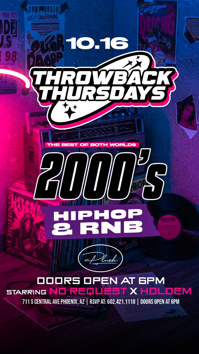 🎨: <a href="/jhow5O1/">J How</a> 
💽: “Throwback Thursday: 10/16” Flyer
📍: Phoenix, AZ
#CreatedByJHow #DigitalTrapStar