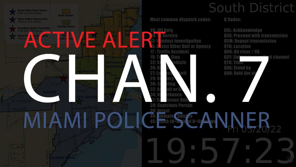 Miami PD Scanner (@miamipdscanner) on Twitter photo ALERT: CH.7 South 02:59:05
Police are responding with lights and sirens to 3452 and 10 American Drive for a reported assault (32). There is an active violent dispute, with one person reportedly pushing security and a friend bleeding from the face. Rescue personnel are also en ALERT: CH.7 South 02:59:05
Police are responding with lights and sirens to 3452 and 10 American Drive for a reported assault (32). There is an active violent dispute, with one person reportedly pushing security and a friend bleeding from the face. Rescue personnel are also en
