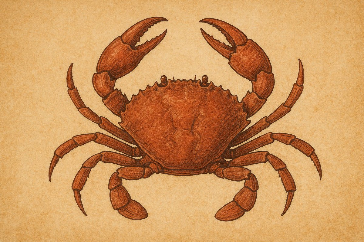 The origin of the word “cancer”: the crab🦀

The earliest known record of cancer dates back to 2500–1600 BCE, found in the Edwin Smith Papyrus—one of the oldest surviving documents of ancient Egyptian medicine.
The text describes a “cold, hard, immovable swelling of the breast,