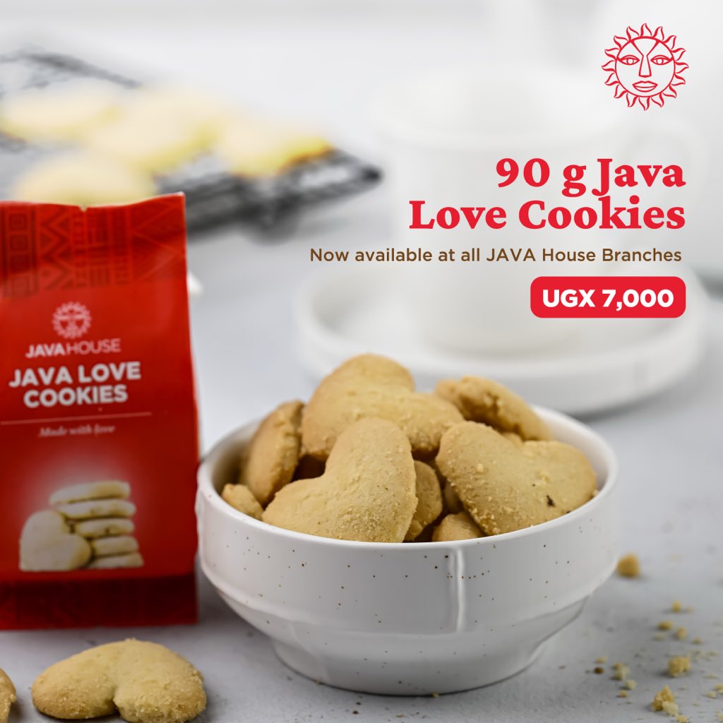 JavaHouseUG's tweet image. Snack time, upgraded. 
Our Java Love Cookies are perfectly baked for your coffee breaks—90g of joy at only UGX 7,000.
MadeWithLove