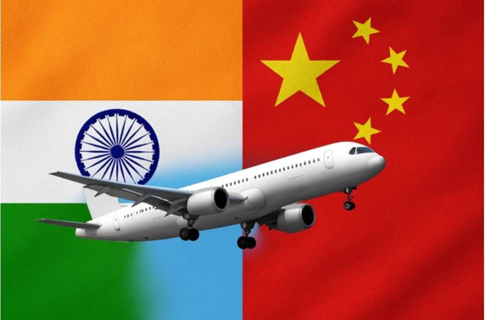 ChinaSpox_India's tweet image. Direct flights between China and India are now a reality. 
✈️ Kolkata → Guangzhou launches today.
Shanghai ↔ New Delhi starts Nov 9, flying 3 times a week.