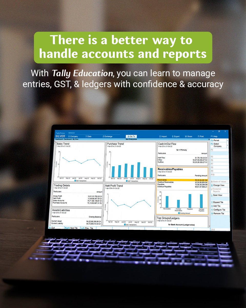 talllyeducation's tweet image. Laptop acting up? Errors piling? 😓
Learn to manage entries, GST &amp;amp; ledgers confidently with Tally Education, and keep your workflow smooth
#TallyEducation #AccountingMadeSimple