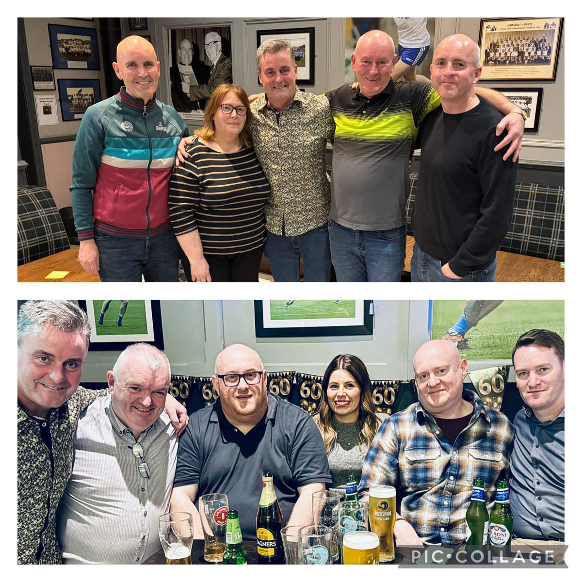 kevinkelly14's tweet photo. A brilliant night for @eggk12’s 60th birthday! A surprise birthday party thrown by @mmpkelly1 in the Harps Club - a tradition as old as time! Here, isn’t he looking well for 60? Top Dad/Granda of all time! https://t.co/M9Q3EK66Yg