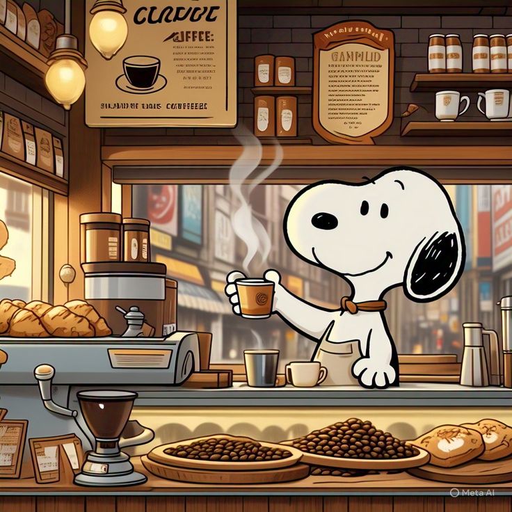 Snoopy love cafe 💕