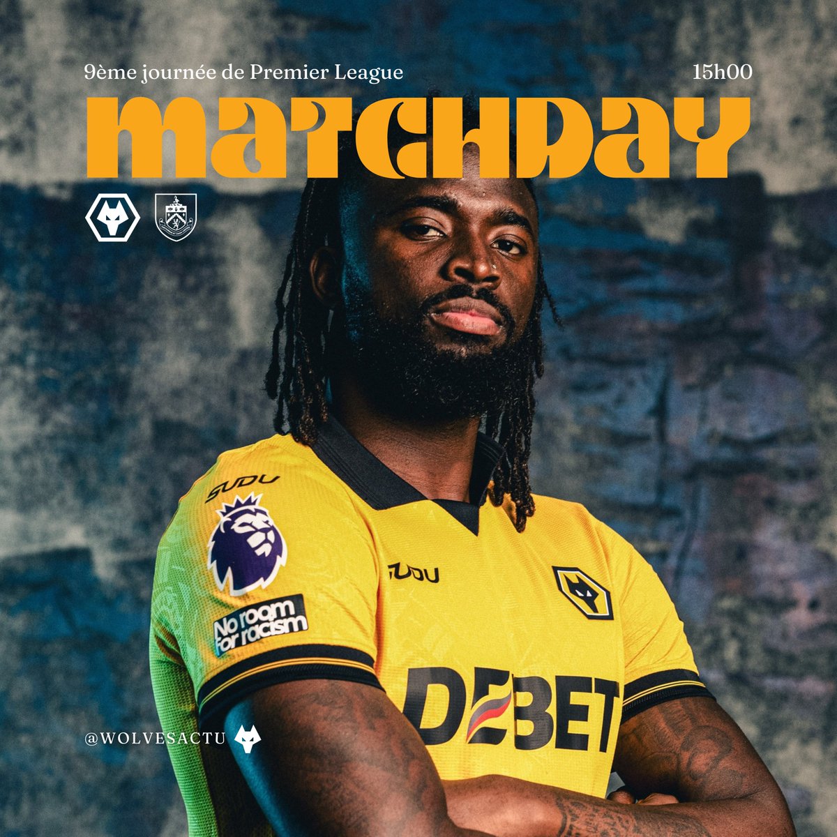 #Avant_Match ⤵️

📅 9ème journée de Premier League
🆚 Burnley (17ème)

📺 CANAL+ Live 5
⌚️ 15h00
🏟️ Molineux Stadium
👮 T. Harrington

❌ Chiwome

#WOLBUR | #WWFC | #Wolves