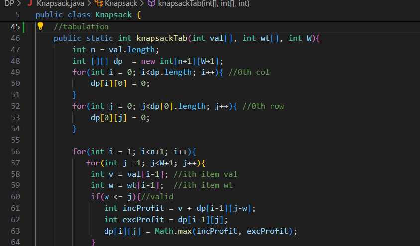 sauravsmehta143's tweet image. 🚀 Day 74 of my DSA journey!
Dived into Dynamic Programming today — it’s super interesting! 💡
Learned about DP basics, Memoization, Tabulation, and solved:
🔹 Fibonacci
🔹 0/1 Knapsack
🔹 Unbounded Knapsack
🔹 Climbing Stairs
🔹 Target Sum
#100DaysOfCode #DSA #DynamicProgramming