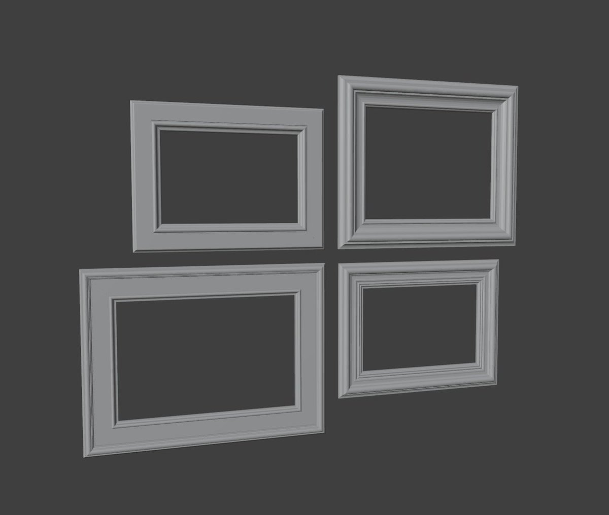 BitByteBytes's tweet image. daily whitebox #95
more picture frames  
#dailywhitebox 
#lowpoly #indiedev #gamedev #b3d 
#3dmodeling #blender #gameart #3dart