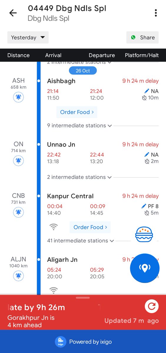 भारतीय रेलवे का कितना बुरा हाल है कई दिनों मे जैसे तैसे टिकट बुक हुई और अब हाल देखो 😡 9,10 घंटे देरी से चल रहीं है