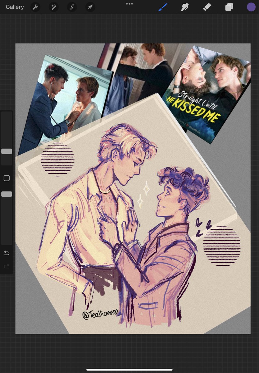 Teallionn's tweet image. Straight until he kissed me💕 it’s so fun go watch it