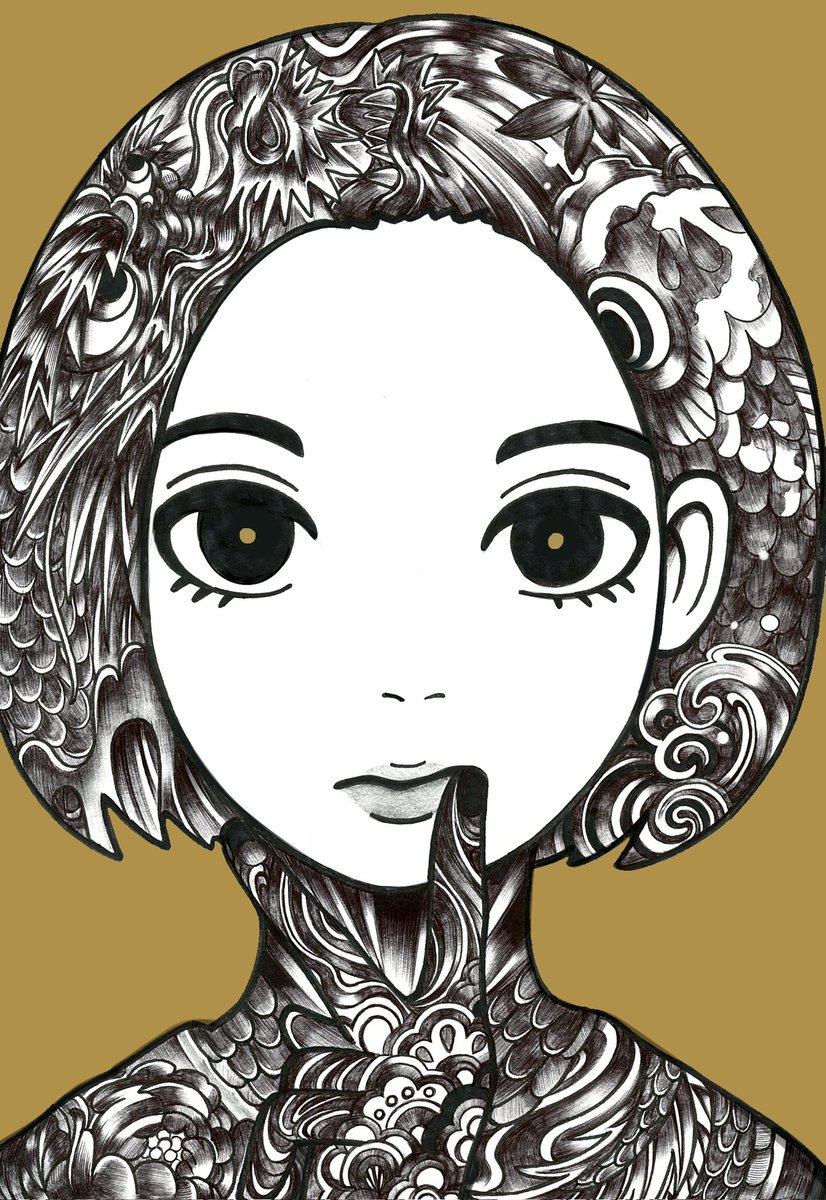 和柄 (210×297mm)
#illustration #oc