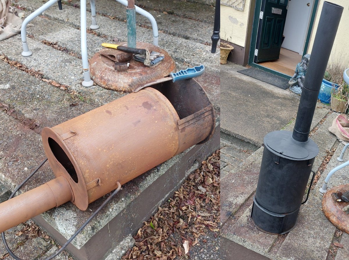 DIY graphite paste for the bunker stove