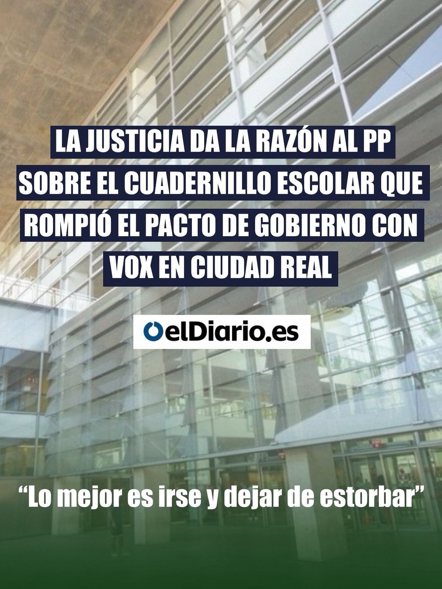 💬 “Lo mejor es irse y dejar de estorbar”

La Justicia desestima la denuncia de Abogados Cristianos por el cuadernillo “Mandalas con valores” y da la razón al Ayuntamiento.

Chamorro eligió la confrontación. La Justicia ha hablado.