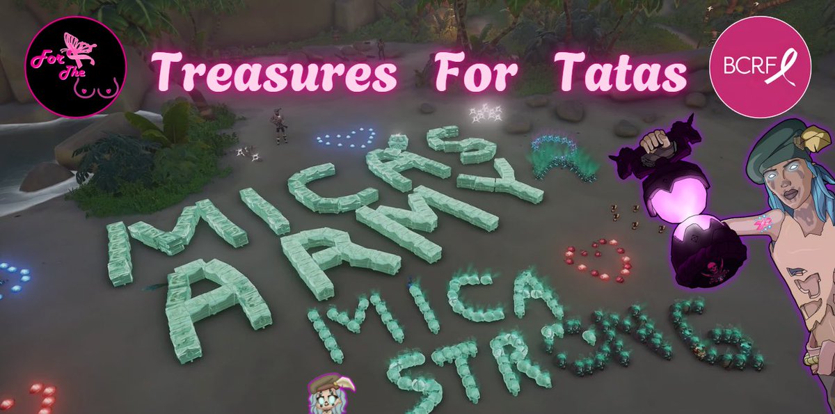 Today is the day!!! Many coming together and creating art out of loot. Be sure to tune in as we come together and create memories. Keep an eye out when I go Live!
<a href="/RareLtd/">Rare Ltd.</a> <a href="/SeaOfThieves/">Sea of Thieves</a> 
#BreastCancerAwareness