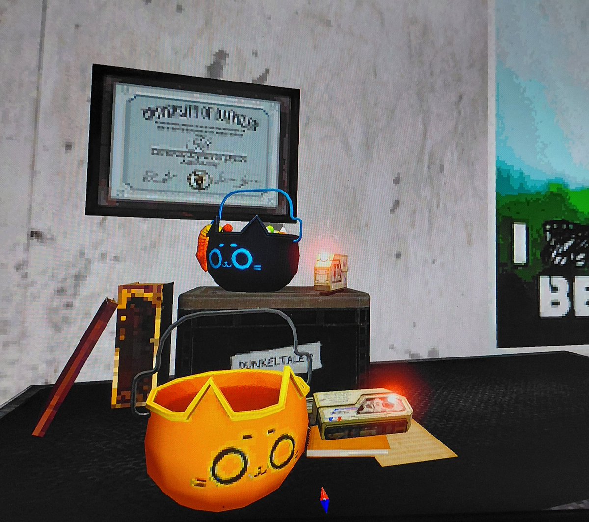 Go_through_wall's tweet image. Happy October!!! Happy early Halloween!!! #voicesofthevoid  #horrorgame #Halloween  #October