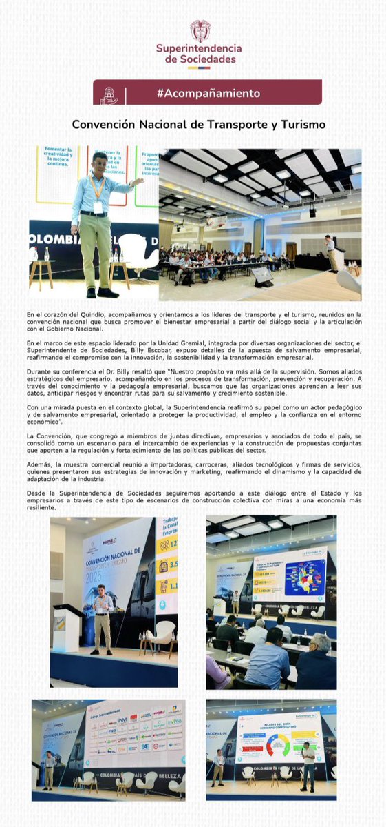 En el marco de este espacio liderado por la Unidad Gremial, integrada por diversas organizaciones del sector, <a href="/BillyEscobarP/">Billy Escobar Pérez</a>, expuso detalles de la apuesta de salvamento empresarial, reafirmando el compromiso con la innovación, la sostenibilidad y la transformación empresarial.