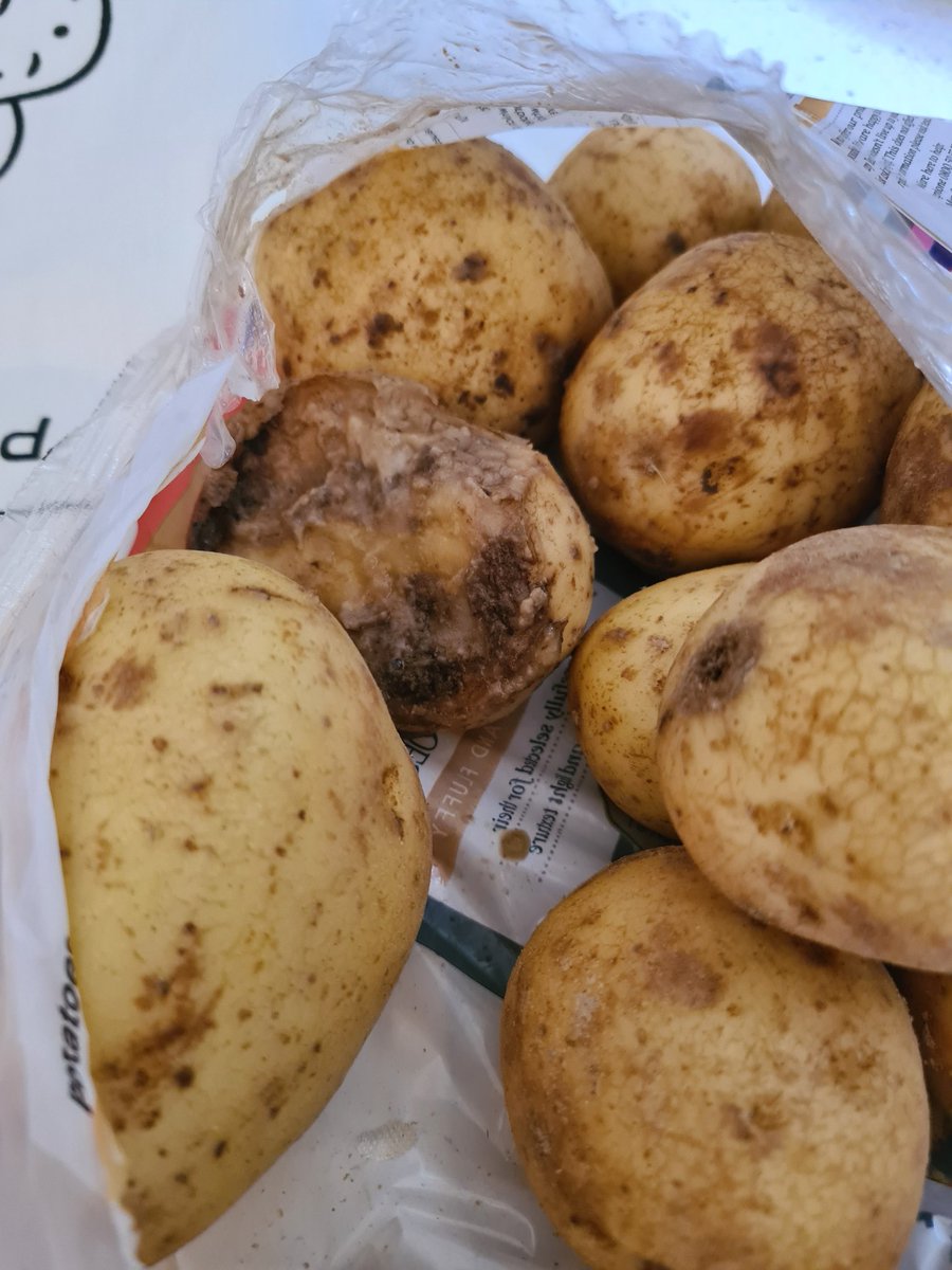 Really <a href="/Tesco/">Tesco</a> A moldy potatoe in my delivery today 🤮