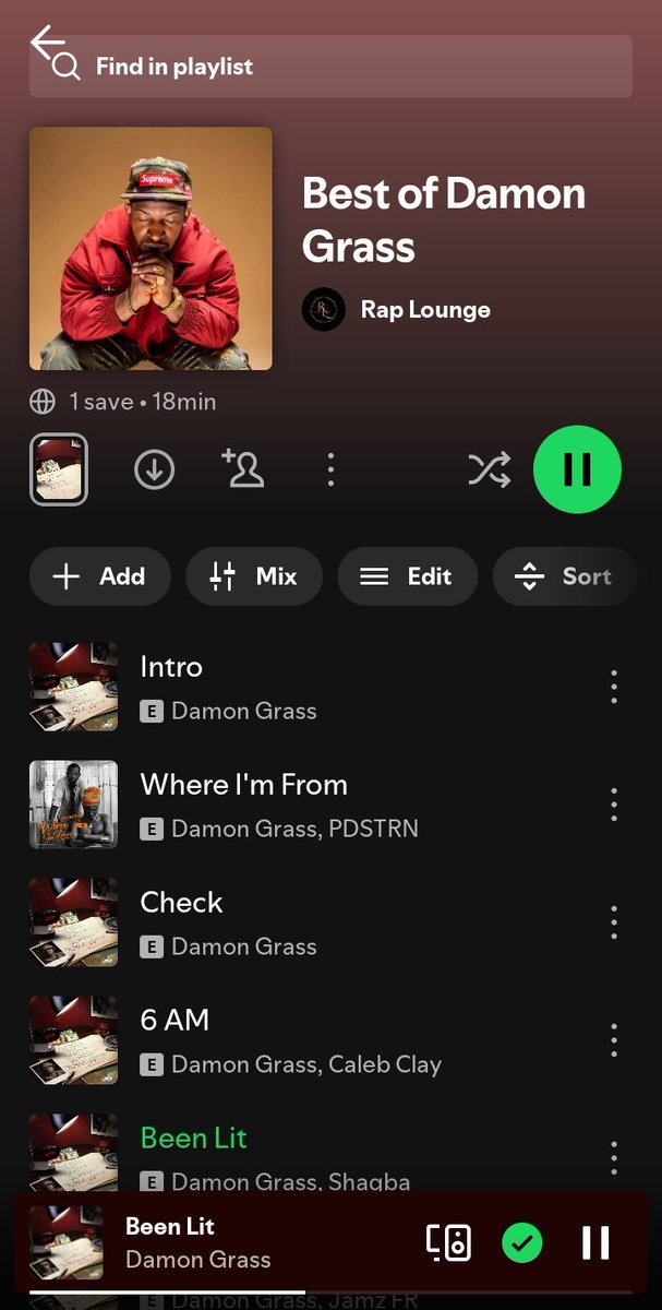 Our playlist for the artiste of the week: Best of Damon Grass.
open.spotify.com/playlist/3LWzB…