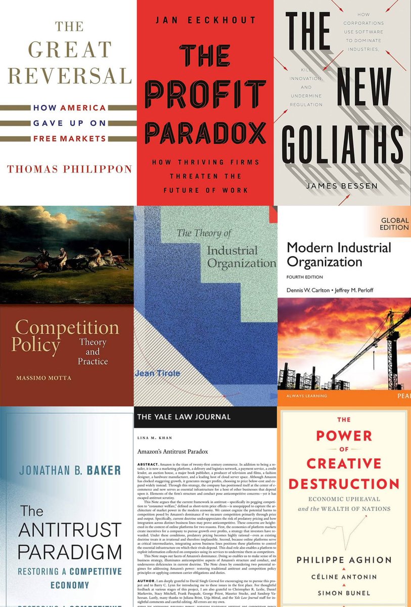 Here are a few good reads on competition econ/ industrial organisation