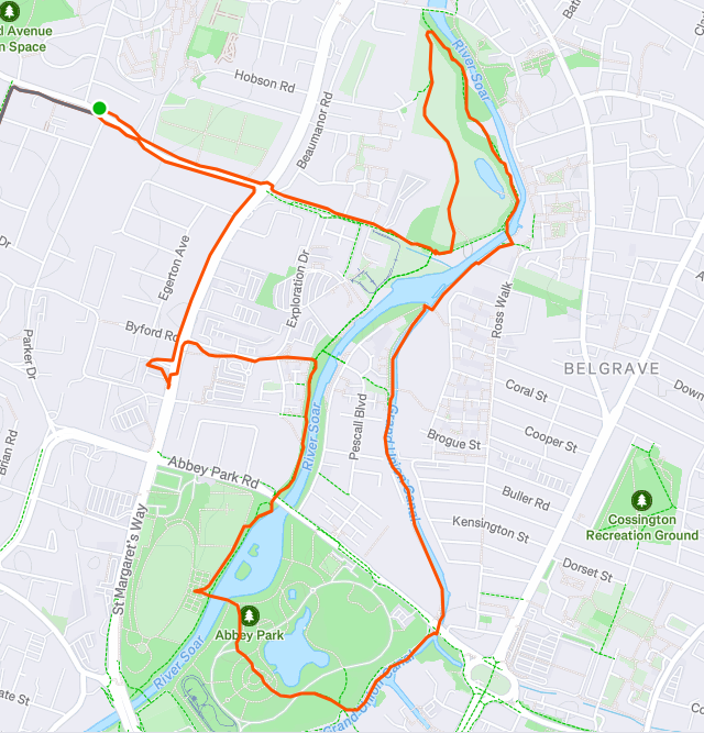 Forgot to take pics of the glorious autumnal morning, but enjoyed a 5-mile stroll with a friend today and cheered on some familiar faces around the Leicester Half/10K route. 🚶🏼‍♀️🚶🏼‍♀️ #SomeoneElsesWeekendRuns