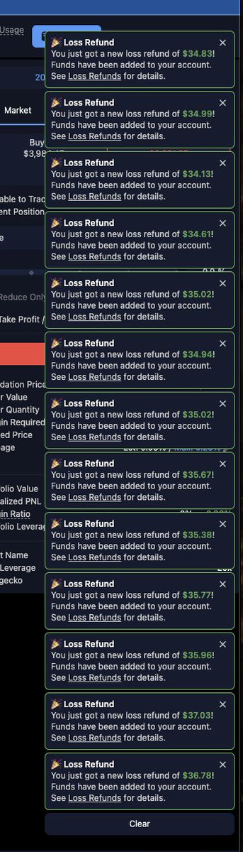 Metabape's tweet image. 分享两条稳定获取 @variational_io 合约亏损返还的策略。

先给还没体验过产品的用户科普下机制：每当你去平仓浮亏订单时，都会有机率获得实际亏损金额的 100% 返还。

触发机率会根据你的用户等级，逐级递增，例如你是个钻石用户，你的触发概率在加成后就是 3%。

举例说明：

当前你的 $BTC…