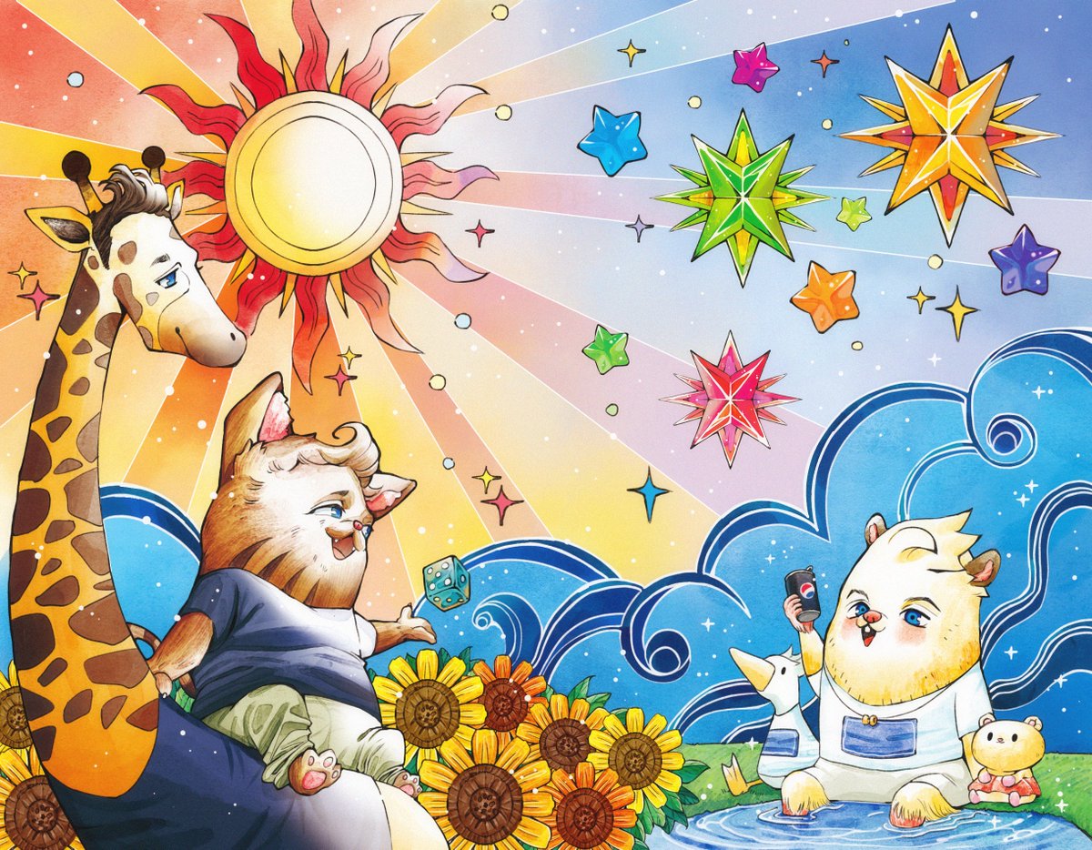 A giraffe, a gambling cat, a silly goose, two hamsters

#tommckay #lukedale #hanster #tomcat