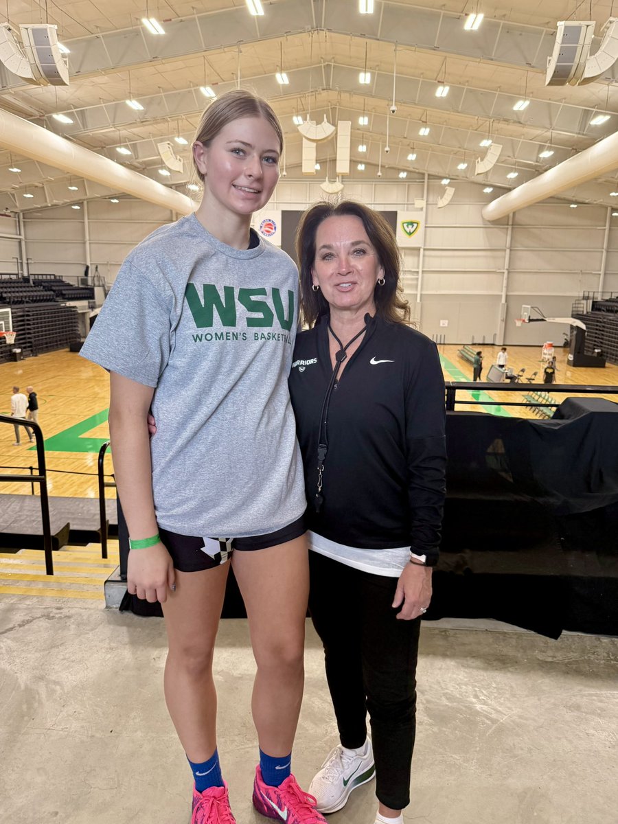 AddisonFicon's tweet image. Thank you, @CoachLohr and all the @WSUWarriorsWBB players for a fantastic morning elite camp!