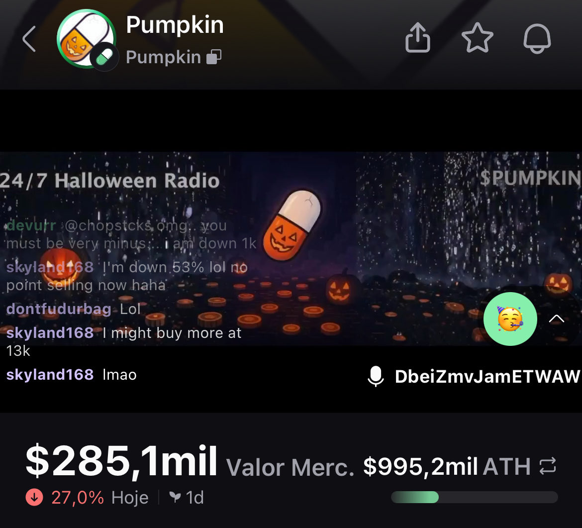 MemeKingArmyofc's tweet photo. $pumpkin 

Telling you guys so much about early gems, 

$pumpkin is so undervalued at 300k range, 

Community cult is growing fast, over 2.2k warriors on X community, @EzMoneyGems , @Overdose_AI , @EricCryptoman , @WhalesChina , @whalewatchalert , @BidaoOfficial 

Dips are for buying, strong community, strong support,

1M+ soon,