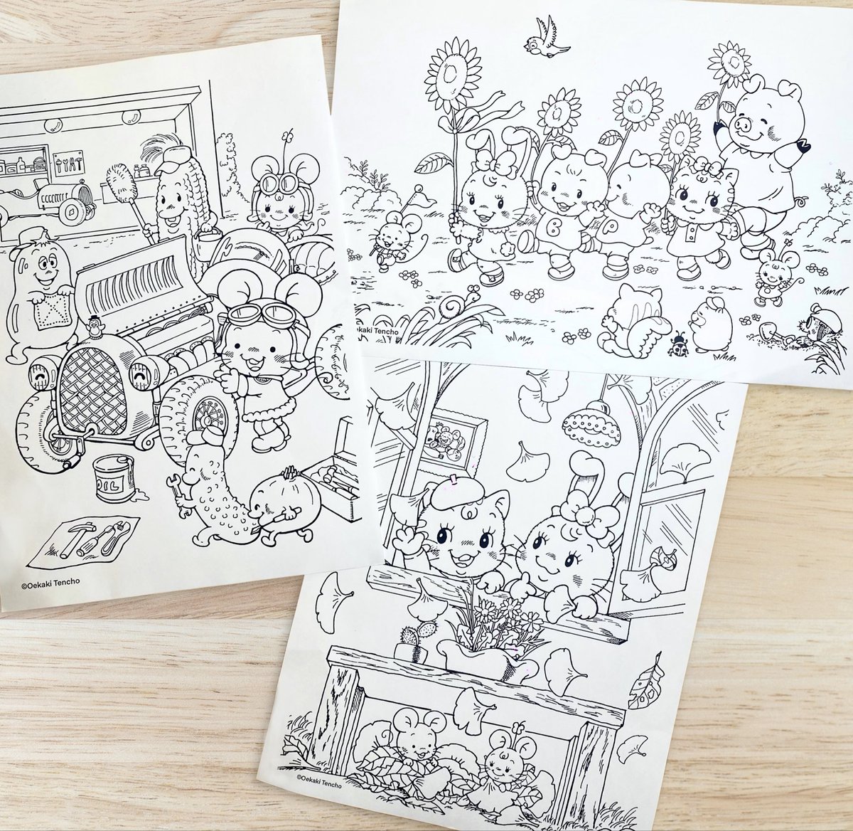 🐰 ぬりえ第二弾、無料配布中 !! 🎁// 1周年の感謝の気持ちを込め