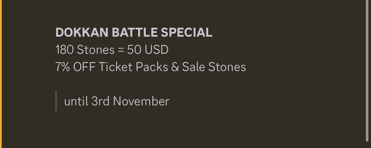 ORDER DOKKAN BATTLE NOW!

New Daima Banner coming!

We have a special sale on discord!
—-> discord.gg/UJQGgJM6Zb

#dokkanbattleglobal #DokkanBatte