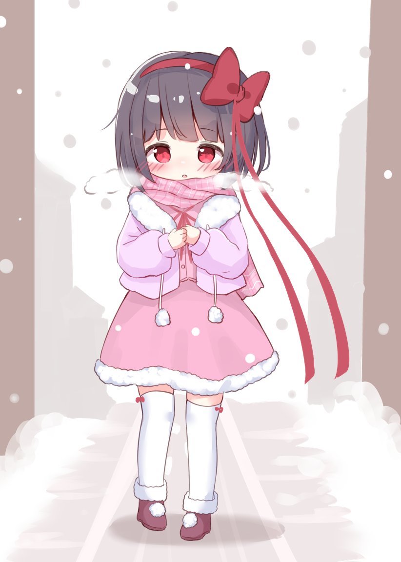 冬の装い琉奈ちゃん☃️❄️🎀 