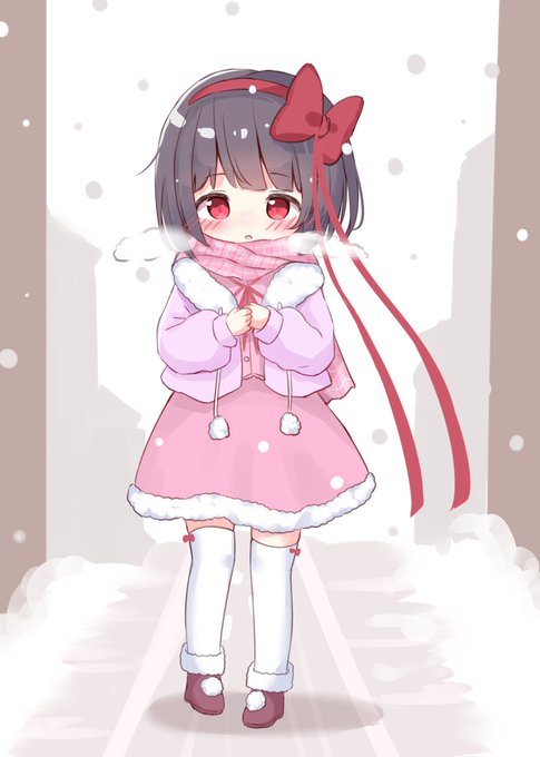 冬の装い琉奈ちゃん☃️❄️🎀 