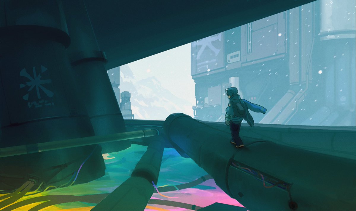 Colours, there they are. 

#sketch #cyberpunk #art