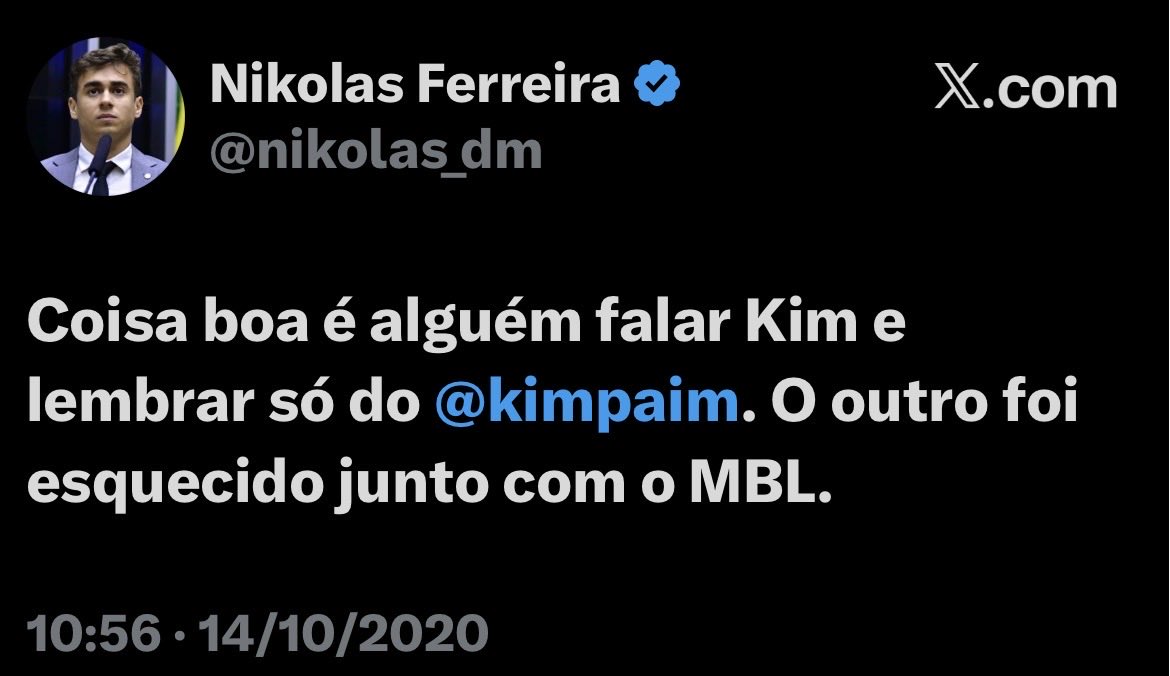 Kauan Costa ✝️🇧🇷👊🏻 (@kauancostabr) on Twitter photo O Kim Paim continuou no mesmo lugar, na mesma trincheira.
Quem mudou foram eles…
Já pararam para imaginar a reação do Prof. Olavo de Carvalho ao ver parte de seus alunos apoiando um homem tão desprezível como Pablo Marçal? O Kim Paim continuou no mesmo lugar, na mesma trincheira.
Quem mudou foram eles…
Já pararam para imaginar a reação do Prof. Olavo de Carvalho ao ver parte de seus alunos apoiando um homem tão desprezível como Pablo Marçal?