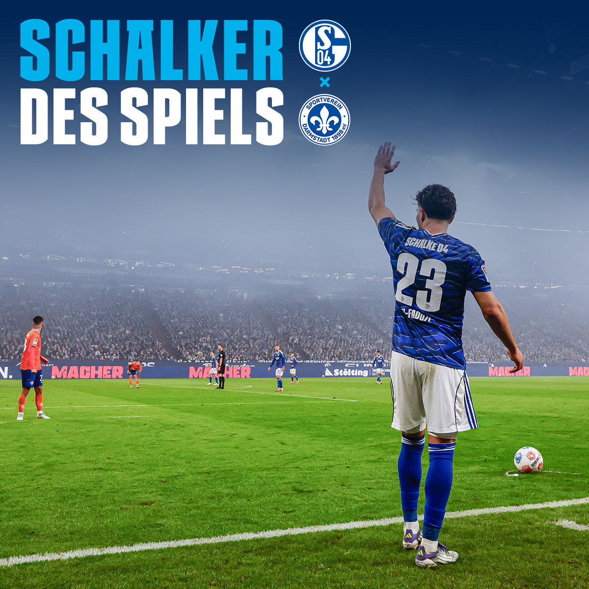 Ihr habt entschieden: Soufiane El-Faouzi war gegen den SV Darmstadt 98 Euer Schalker des Spiels. Glückwunsch, Soufi 👏

#S04 | #S04SVD