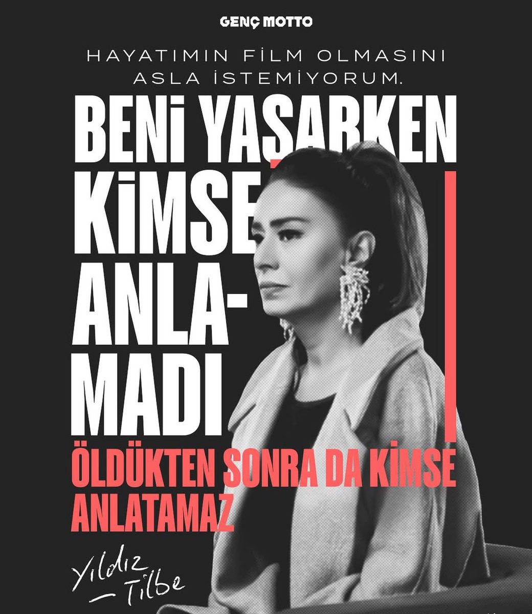 “Beni yaşarken kimse anlamadı, öldükten sonra da kimse ifade edemez.” 

Yıldız Tilbe

<a href="/YildizzTilbee/">Yıldız Tilbe</a>