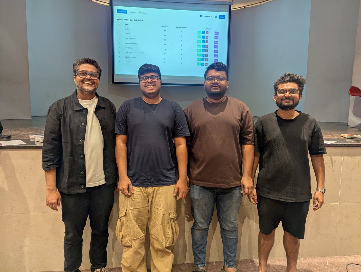 KCircleQuizzing's tweet image. Congratulations to all the winners of General Quiz. Absolutely terrific set by Priyambad!