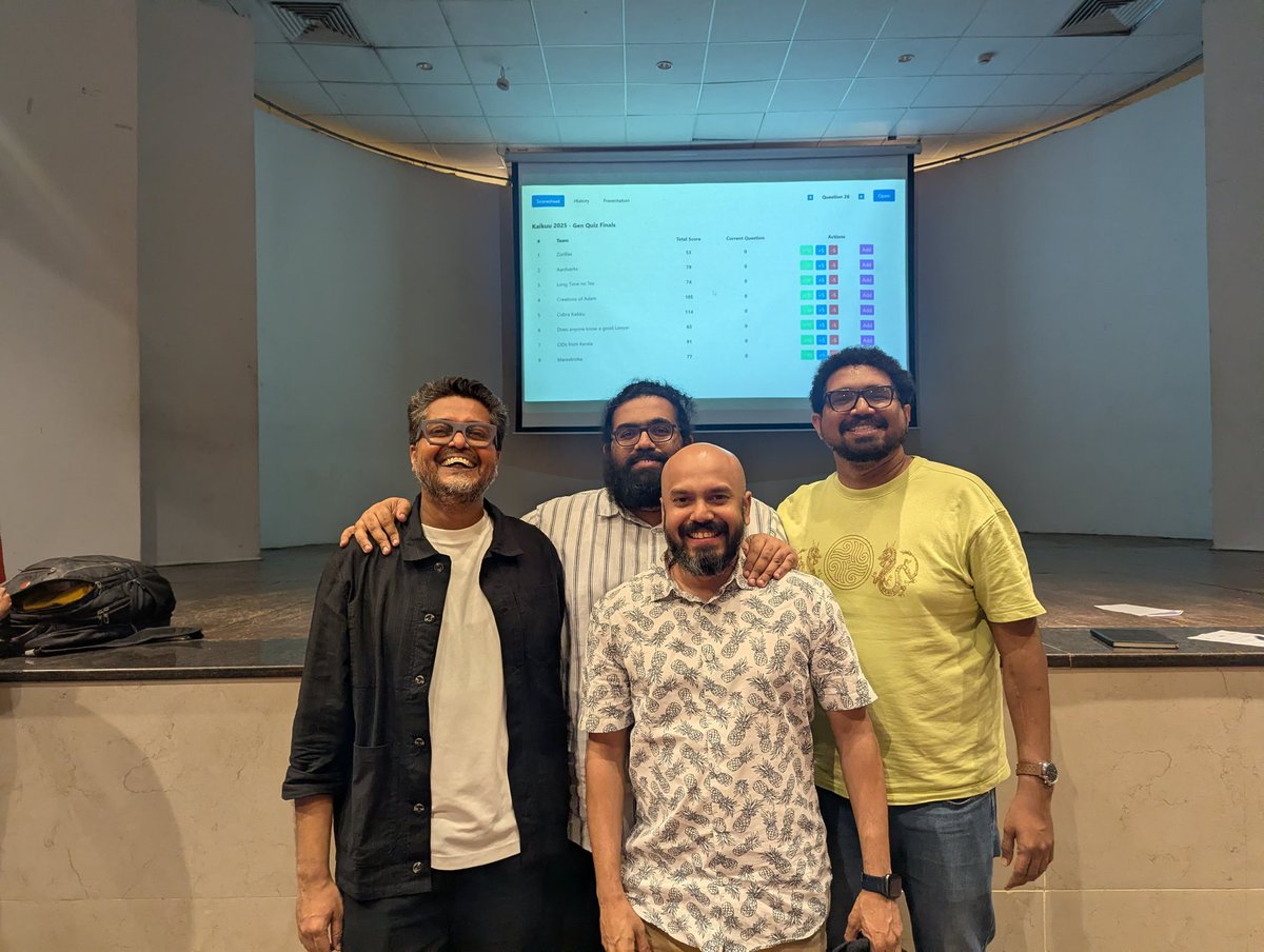 KCircleQuizzing's tweet image. Congratulations to all the winners of General Quiz. Absolutely terrific set by Priyambad!