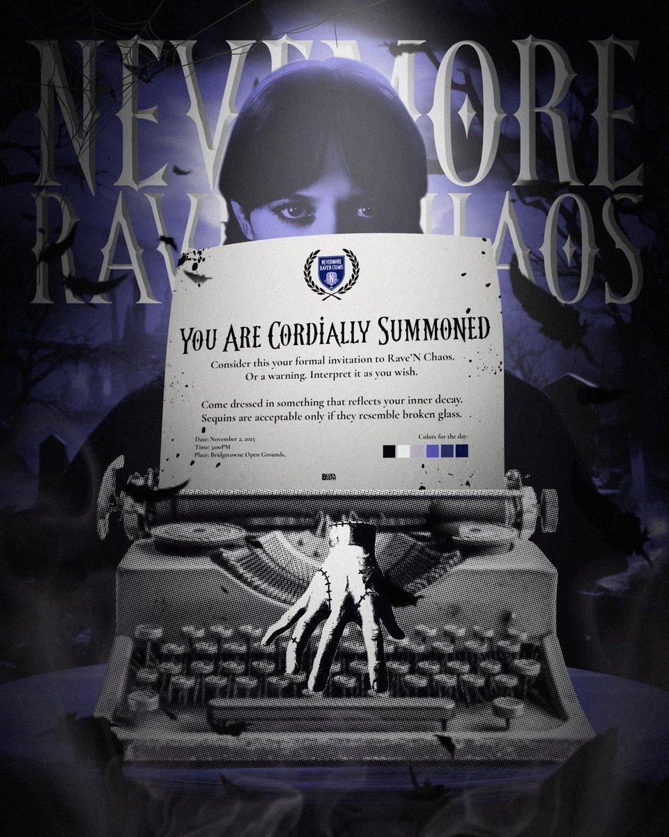 NevermoreFair's tweet image. ㅤ 

     By decree of the Academy,  Headmistress
     awaits  those  with  splendor  approaches,
     attracting souls veiled in grace and gloom.

     Step in, stand out, join the 𝙧𝙖𝙫𝙚 𝙤𝙛 𝙩𝙝𝙚
     𝙙𝙖𝙢𝙣𝙚𝙙 in mauve this 𝗡𝗼𝘃𝗲𝗺𝗯𝗲𝗿 𝟬𝟮.

ㅤ