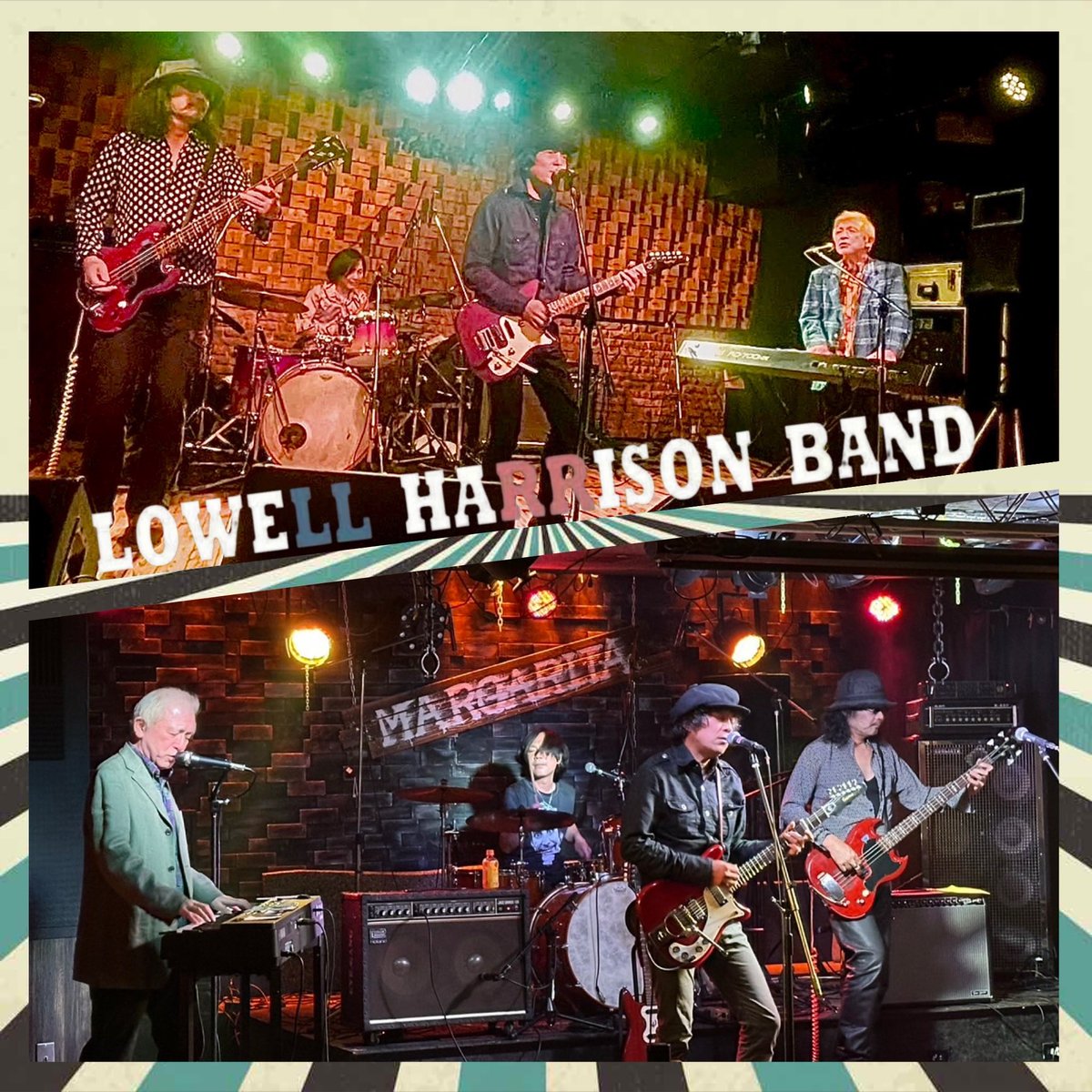 LOWELL HARRISON BANDで
名古屋<a href="/ImaikeTokuzo/">Tokuzo -得三-</a> と
浜松Margarita <a href="/DiscoLivehouse/">LiveHouse 弁天島 Margarita</a> でライブやりました！
来てくれたみなさんありがとう！
来年の5月にもまた行くので
また会いましょう！
今回来れなかった人も
次回はぜひ！