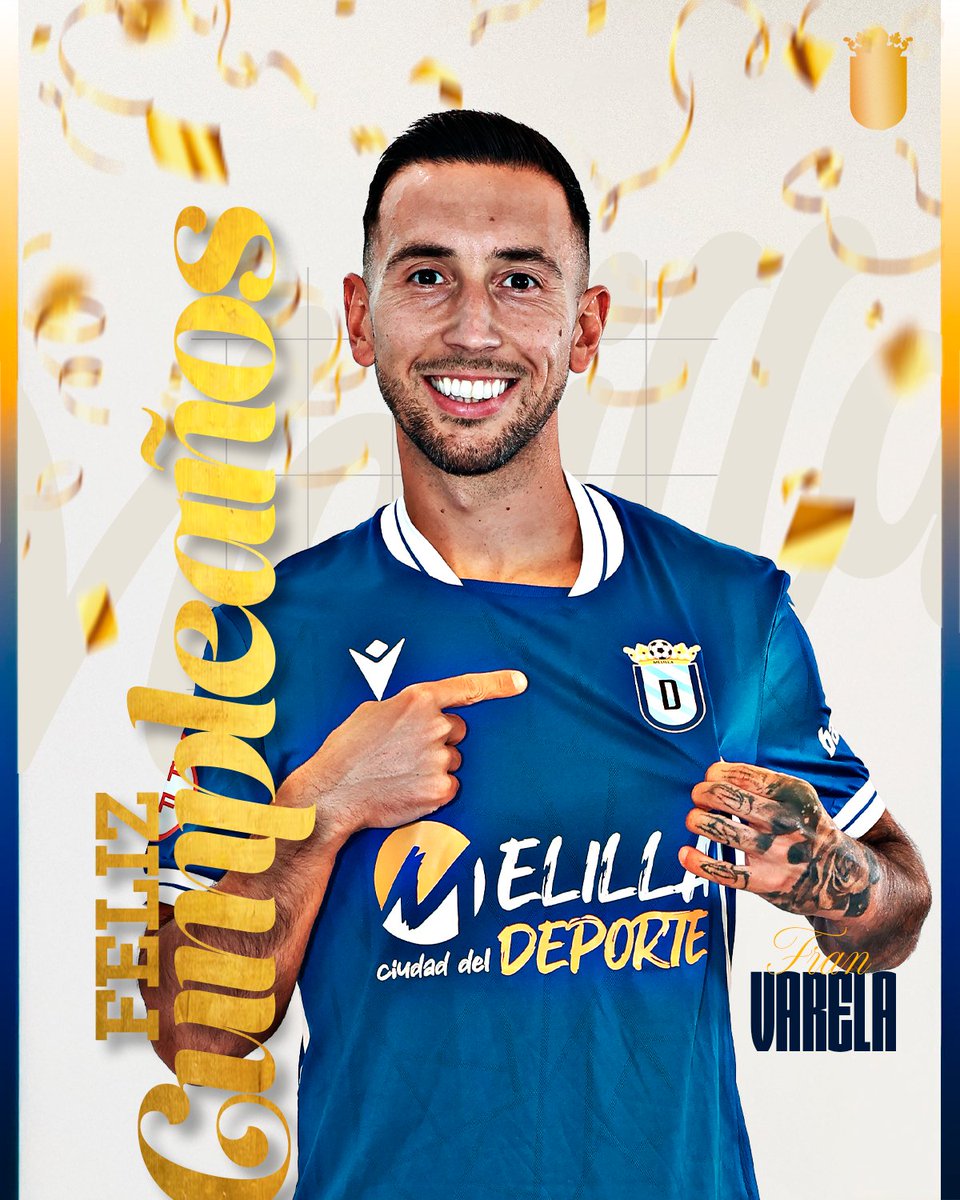 UDMelilla's tweet photo. Hoy esta de cumpleaños @fvarela33   🎉🎂

¡Muchas felicidades Varela! 🥳 https://t.co/TN1EN4caW1