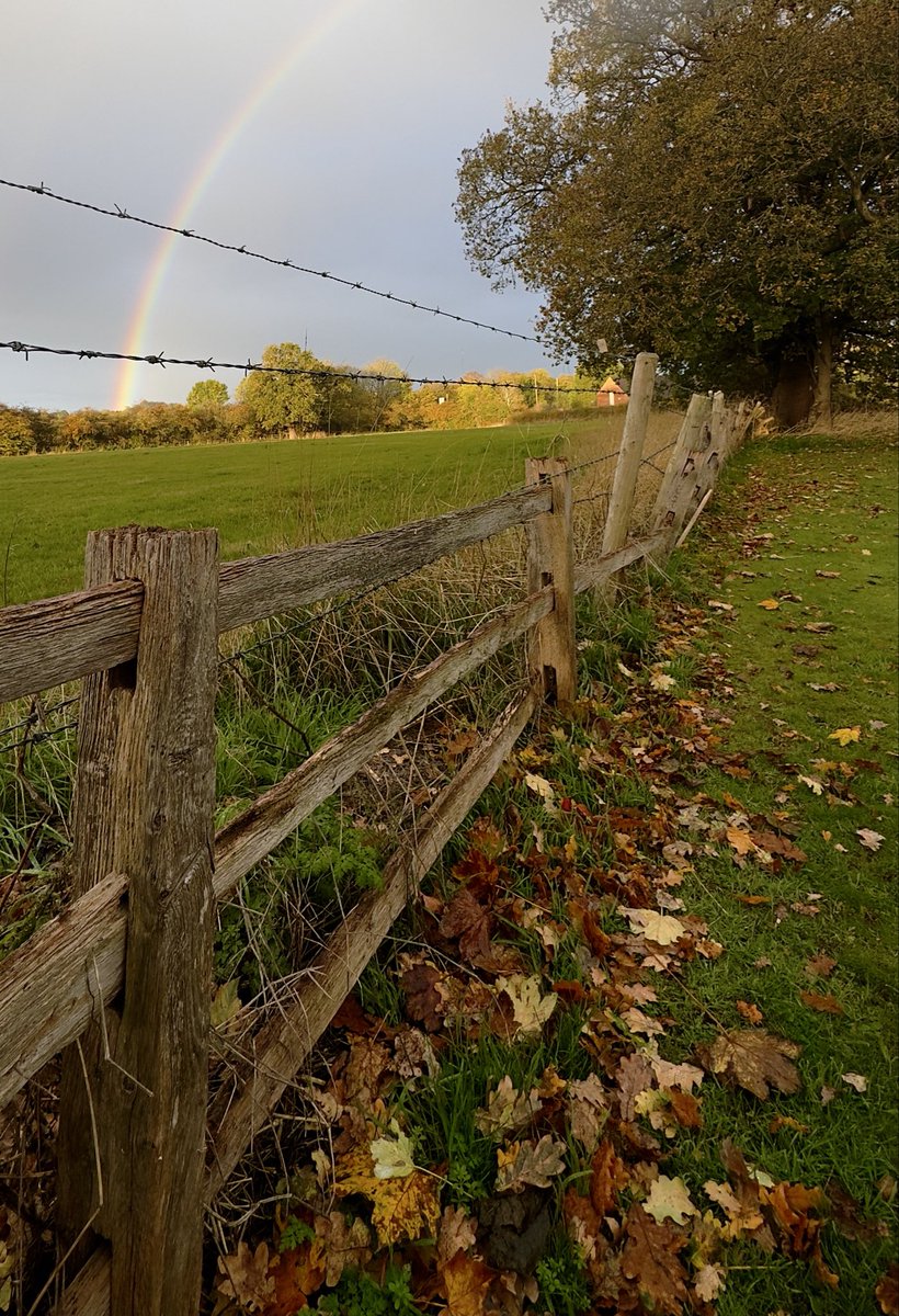 Sunday morning walk..🍂🍁🌈🌦️