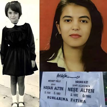 xmilitarist's tweet photo. 32 yıl önce bugün, PKK terör örgütü, mesleğinin henüz 25’inci günündeki öğretmen Neşe Alten’i, evini basarak babasıyla birlikte şehit etti.

Neşe Alten ve babası Hasan Alten'i unutmadık! https://t.co/sHik4RY9G5
