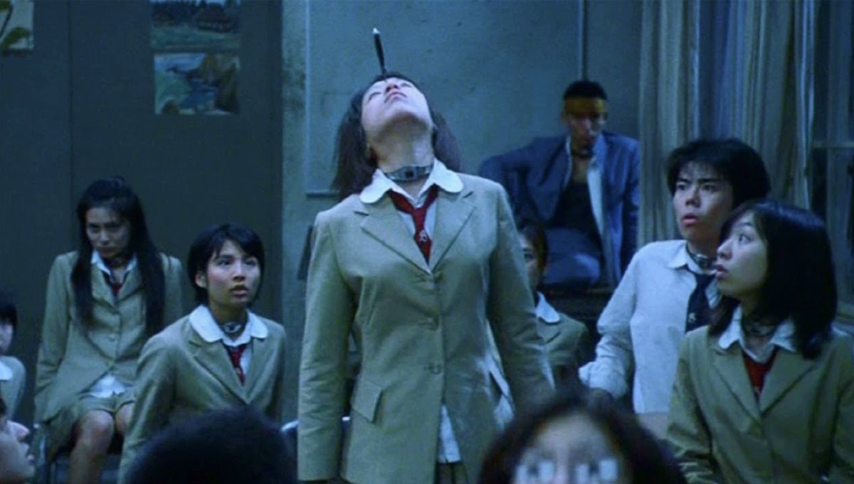 #Bales2025FilmChallenge <a href="/bales1181/">Angry Video Guy🎞️🗓️</a> #FilmX 
 Oct 26:  Favourite Japanese horror movie...

Battle Royale  [2000]