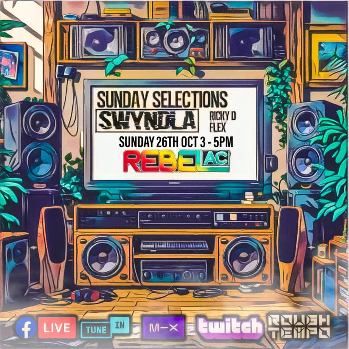 Going in deep today on @roughtempo today with @swyndla_new @richarddimmick @flexmcno1 
Sunday Session kick off at 3pm to 5pm 

#drumandbass 
#rollingdnb 
#jungledrumandbass 
#oxford 
#dj 
#djlife