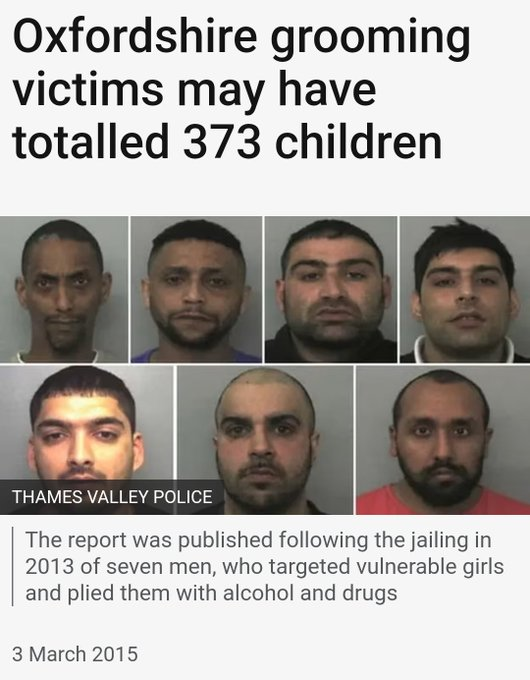 The Oxford grooming gang targeted boys as well as girls. You will not be surprised to learn that a review by the Oxfordshire Safeguarding Children Board found the authorities ignored the abuse for years due to a "professional tolerance" of men "having sex with" (raping) minors.