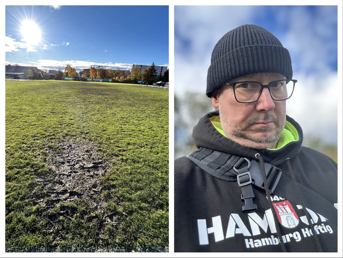 AndreasHgott's tweet photo. Finaltag beim Jugend-Länderturnier. Auf dem Geläuf hätte es wohl selbst Bernie Blindmann schwer 🏈 #hamjam #jugendländerturnier #augsburg #thelastdance #jockwasherpodcast #thegermanatmizzou https://t.co/DOdDaulauT