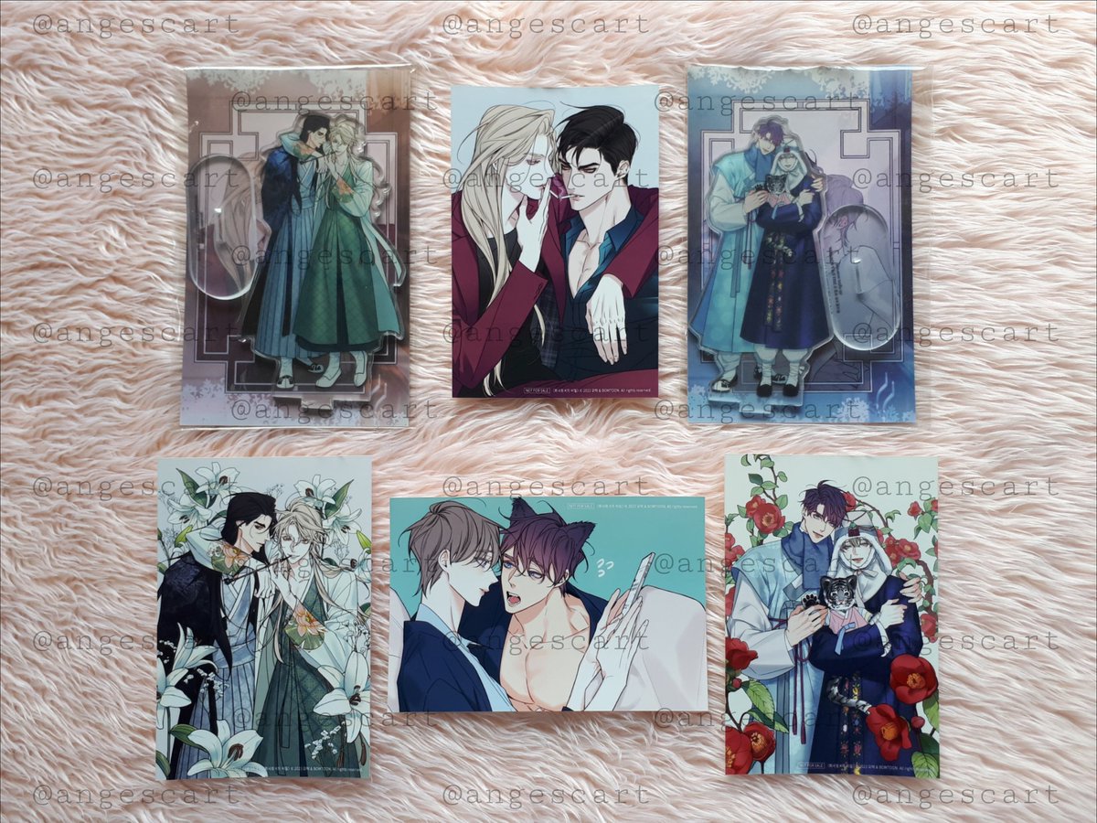 angescart's tweet photo. <#ange_sells>
[please help rt~] 

wts / lfb (🇵🇭 only)

bomtoon plus event: the unquenchable mr. kim acrylic stand set
— onhand &amp; in mint condi

price: 1,800 php

reply / dm to mine!

🏷️ tumk standee doyun gangwoo jooyoung jaegun https://t.co/Sj8jVDlvi9