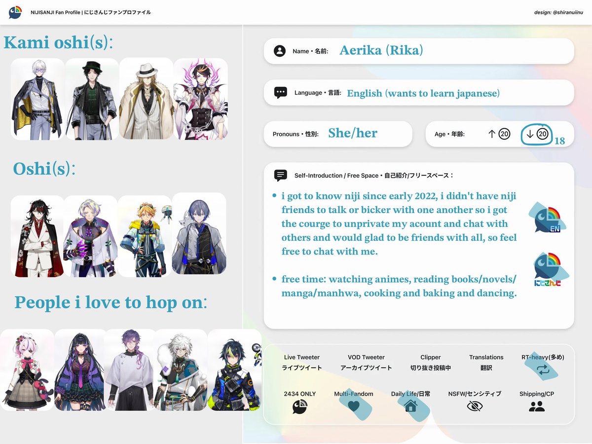 rika_1b's tweet image. Yahoo!!, I re-edited this and I wanted to do this just to make friends bcs why not.
I wanted to you all to know about me so here's my favs (I watch a lot of people but they’re my top)